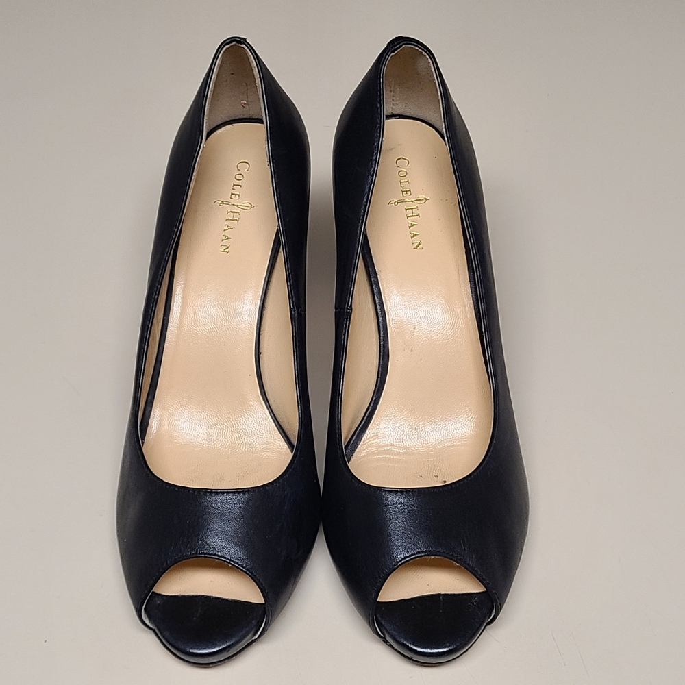 Cole Haan Grand OS Peep Toe stiletto heel pumps size 7B - Picture 2 of 10
